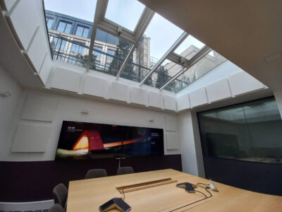 Traitement acoustique dans des bureaux professionnels
