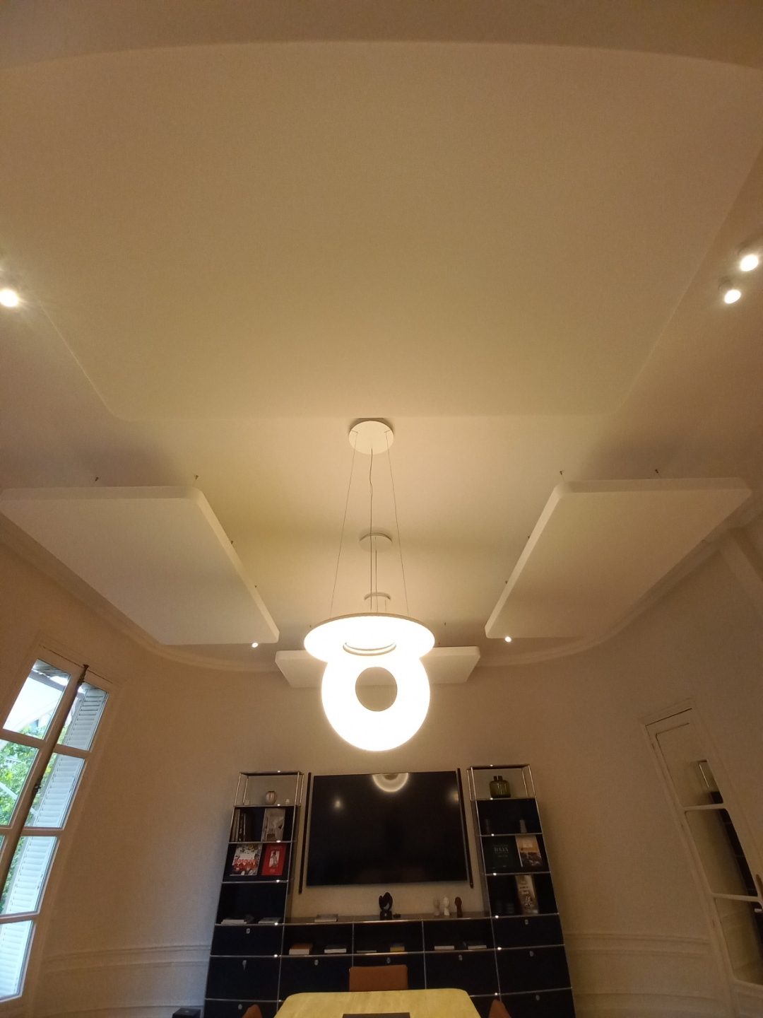 Panneaux acoustiques Echo Performance suspendus – bureaux Letus Private Office